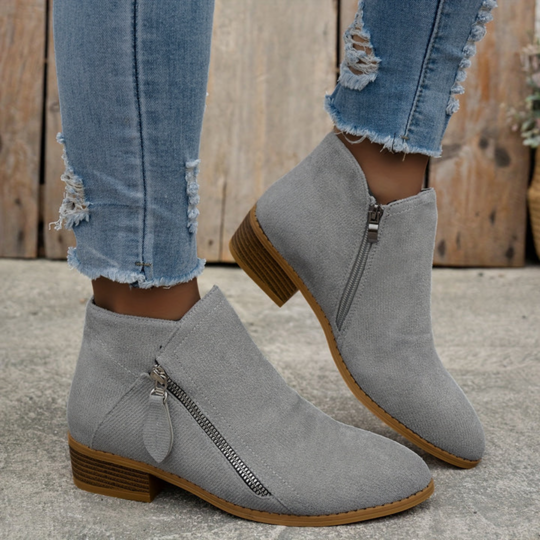 Kathleen | Elegant Comfortable Zipper Shoes