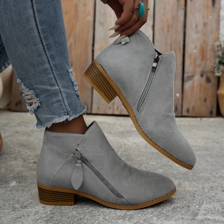 Kathleen | Elegant Comfortable Zipper Shoes