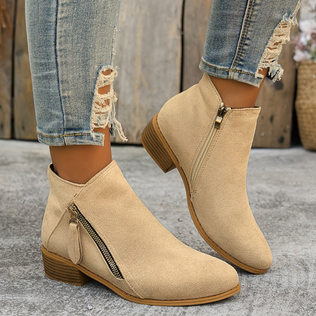 Kathleen | Elegant Comfortable Zipper Shoes