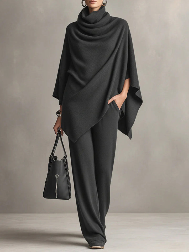 Helen™ | Elegant Drape Two-Piece Set